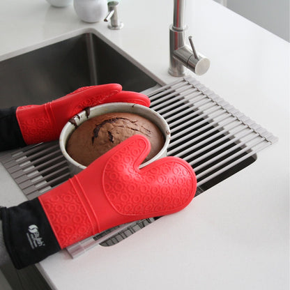 Stylish 20" Over the Sink Roll-up Drying Rack Gray A-900GY