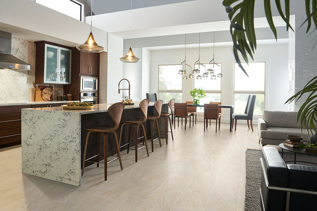 MSI Aria Oro Polished Porcelain Tile 12" x 24"