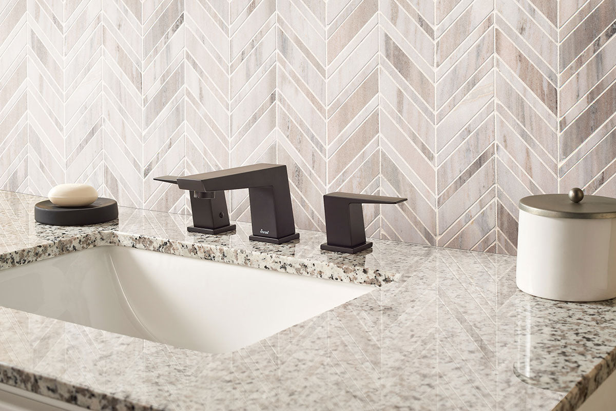 MSI Backsplash and Wall Tile Palisandro Chevron Polished Marble Tile