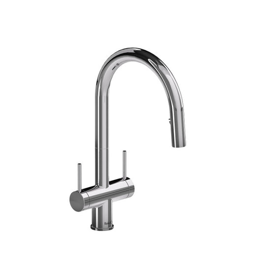 Riobel - Azure Two Handle Pulldown Kitchen Faucet - Chrome