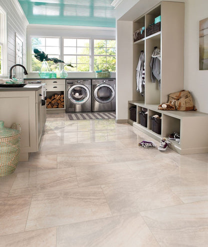 MSI Praia Crema Polished Porcelain Tile 12" x 24"