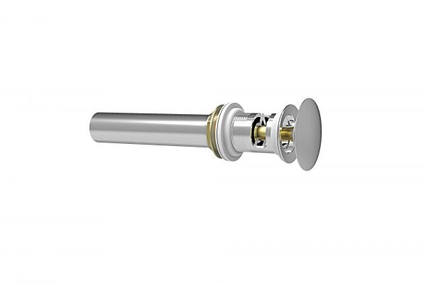 Baril Push-button Pop-up Drain for Lavatory With Overflow