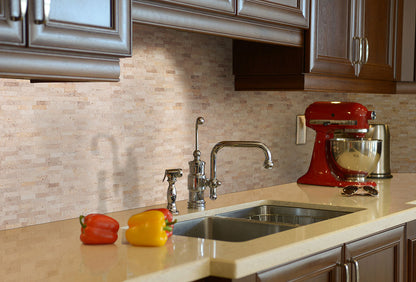 MSI Backsplash and Wall Tile Roman Beige Splitface Peel and Stick 12" x 12" 6mm