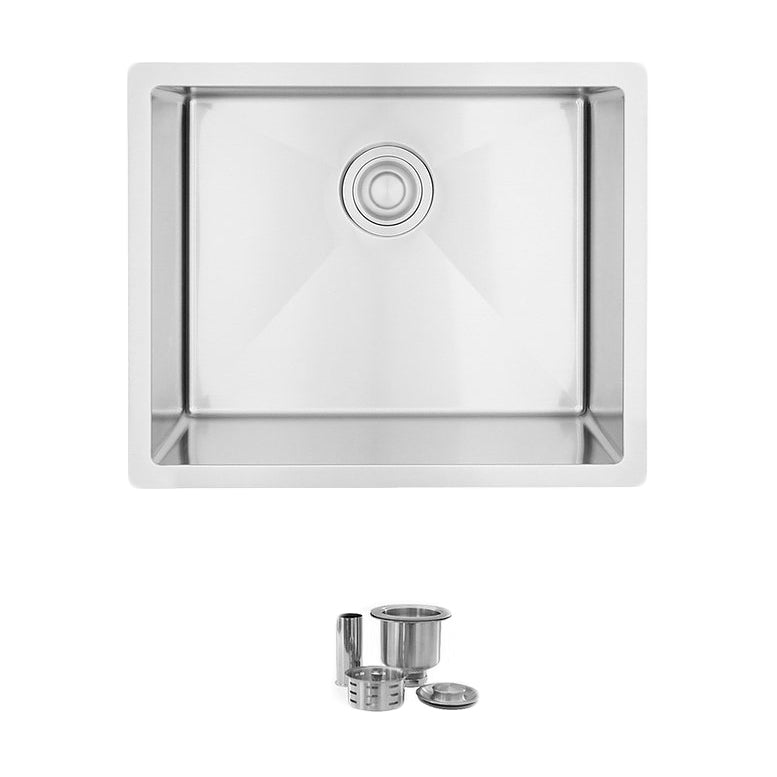 Stylish Spinel 22" x 18" Stainless Steel Single Bowl Undermount Laundry Sink S-320T