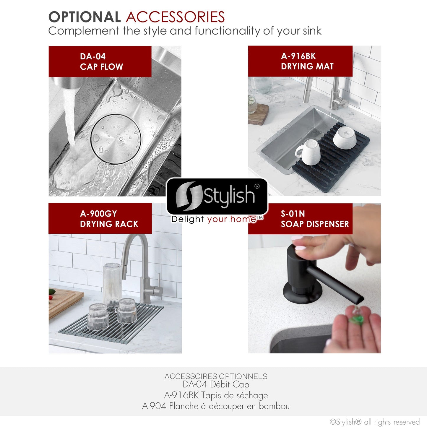 Stylish  9 inch Single Bowl Undermount and Drop-in Stainless Steel Kitchen Sink