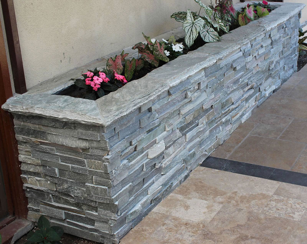 MSI Hardscaping Stacked Stone Corner Panel Sierra Blue 6" x 12" x 6"