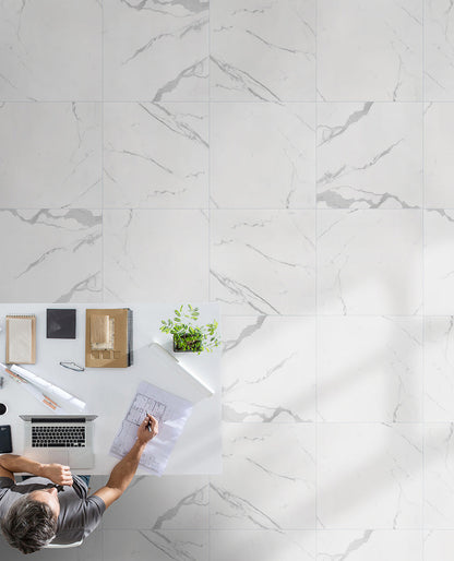 MSI Eden Statuary Polished Porcelain Tile 24" x 48"