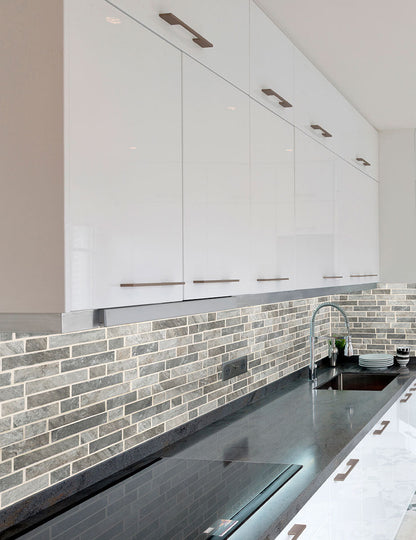 MSI Backsplash and Wall Tile Stonella Interlocking Mosaic Glass Tile 12" x 12"