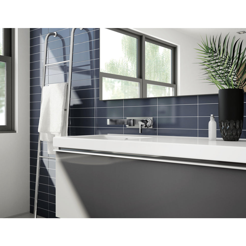 Delta ZURA Single Handle Wall Mount Bathroom Faucet Trim- Chrome (Valve Sold Separately)
