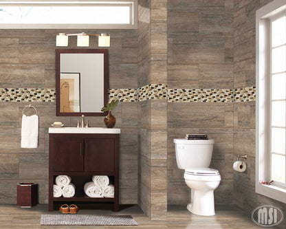 MSI Veneto Noce Polished Porcelain Tile 12" x 24"