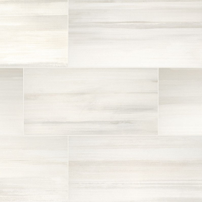 MSI Watercolor Bianco Matte Porcelain Tile 12" x 24"