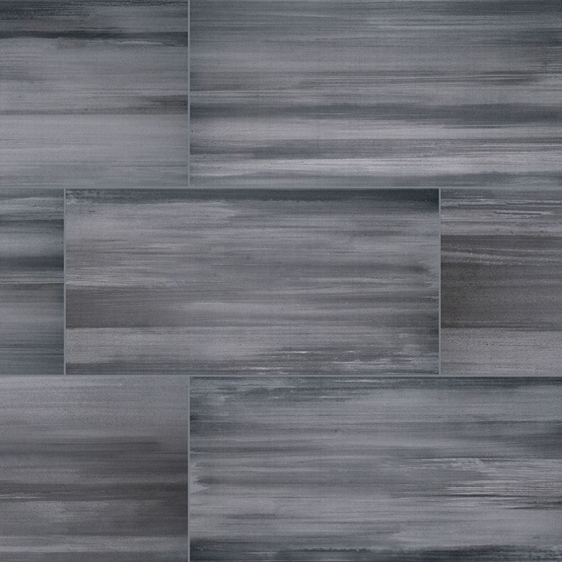 MSI Watercolor Graphite Matte Porcelain Tile 12" x 24"