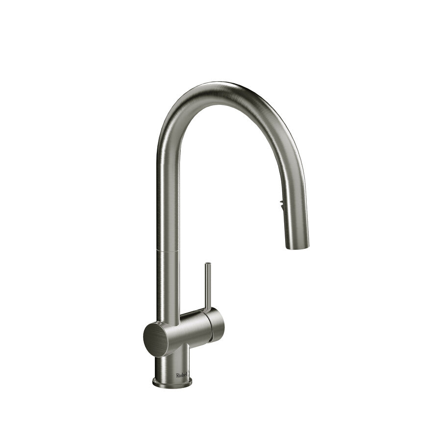 Riobel Azure Modern 16 5/8" Pulldown Kitchen Faucet- Stainless Steel Finish